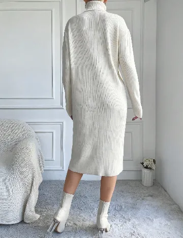 Rochie medie SHEIN, ecru Alb