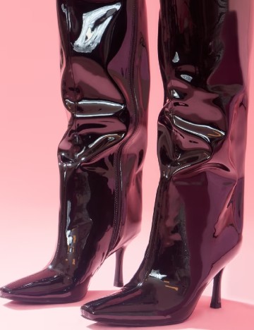 Cizme PrettyLittleThing, negru