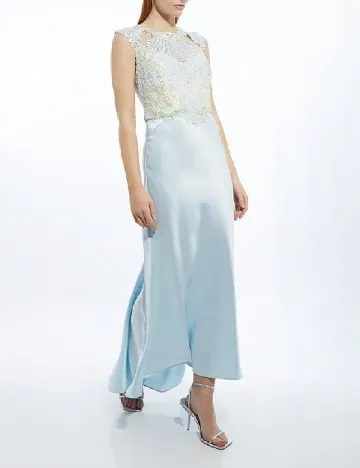Rochie lunga Karen Millen, bleu Albastru