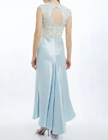 Rochie lunga Karen Millen, bleu Albastru