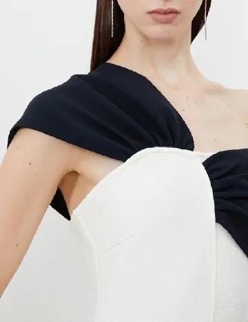 Rochie medie Karen Millen, ecru Alb