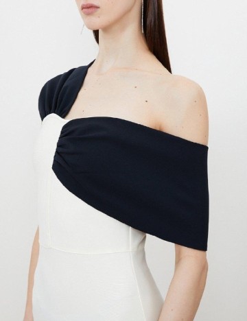 Rochie medie Karen Millen, ecru