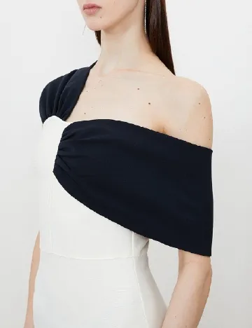 Rochie medie Karen Millen, ecru Alb