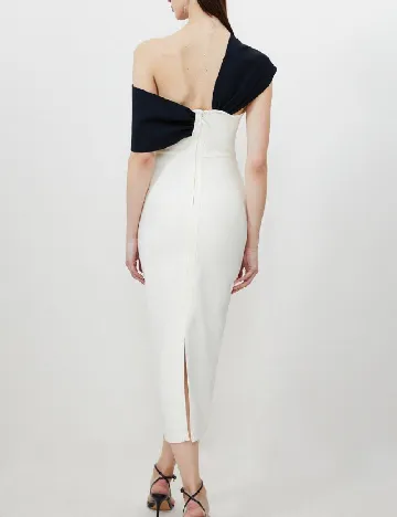 Rochie medie Karen Millen, ecru Alb