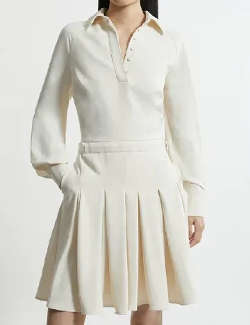Rochie scurta Karen Millen, ecru Alb