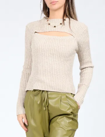 Bluza SHEIN, bej Crem