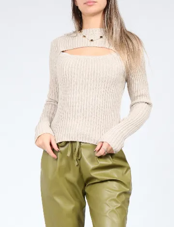 Bluza SHEIN, bej Crem