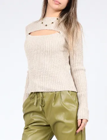 Bluza SHEIN, bej Crem