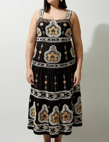 Rochie medie Karen Millen Plus Size, negru Negru
