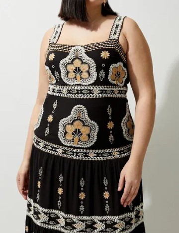 Rochie medie Karen Millen Plus Size, negru