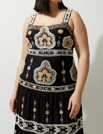 Rochie medie Karen Millen Plus Size, negru Negru