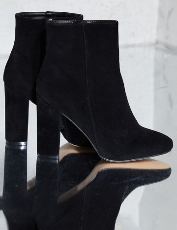 Botine PrettyLittleThing, negru