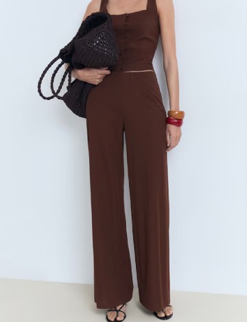 Pantaloni Mango, maro