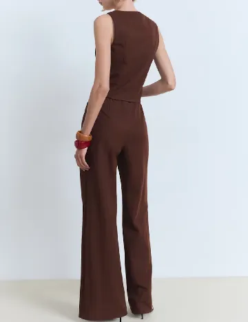 Pantaloni Mango, maro Maro