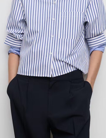 Pantaloni Mango, bleumarin
