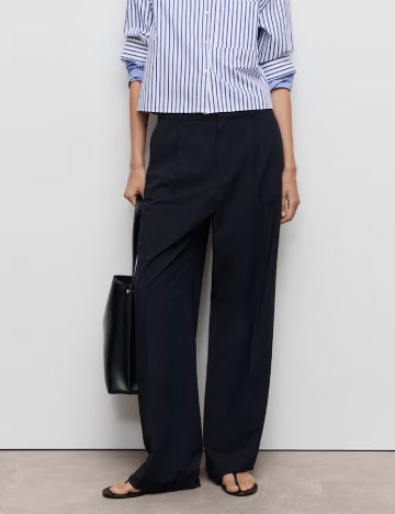 Pantaloni Mango, bleumarin