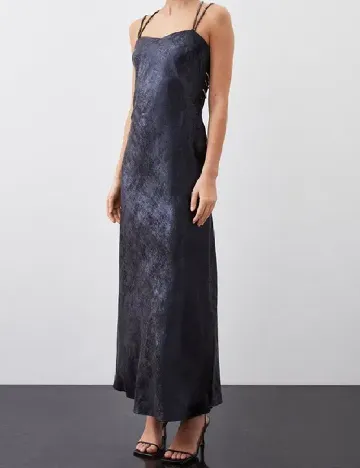 Rochie lunga Karen Millen, albastru Albastru