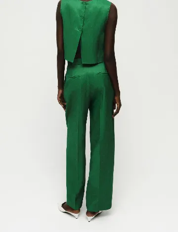 Pantaloni Mango, verde Verde