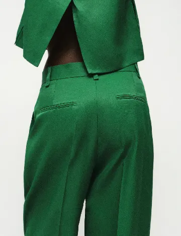 Pantaloni Mango, verde Verde