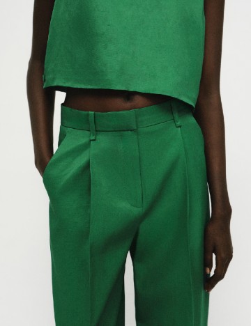 Pantaloni Mango, verde