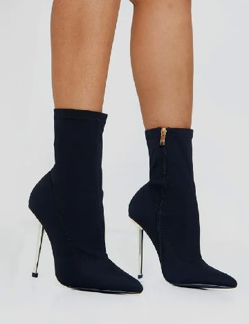 Botine PrettyLittleThing, negru