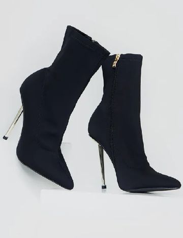 Botine PrettyLittleThing, negru