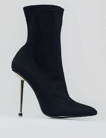 Botine PrettyLittleThing, negru