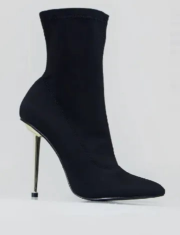 Botine PrettyLittleThing, negru Negru