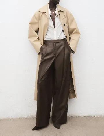Pantaloni Mango, maro Maro