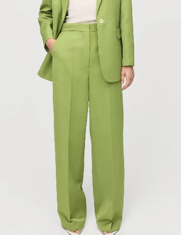 Pantaloni Mango, verde Verde