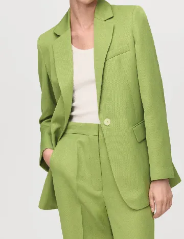 Pantaloni Mango, verde Verde