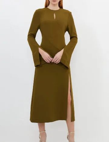 Rochie medie Karen Millen, kaki Verde