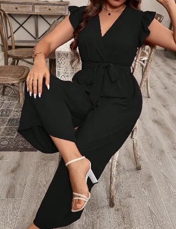 Salopeta SHEIN CURVE, negru Negru