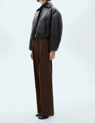 Pantaloni Mango, maro Maro