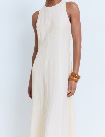 Rochie lunga Mango, crem