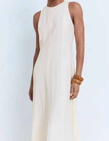 Rochie lunga Mango, crem Crem