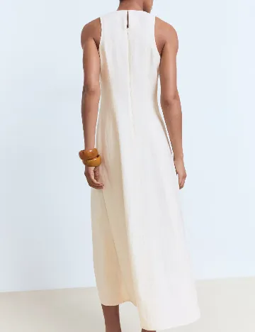 Rochie lunga Mango, crem Crem