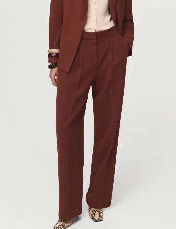 Pantaloni Mango, maro Maro