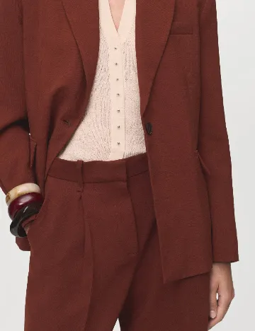 Pantaloni Mango, maro Maro
