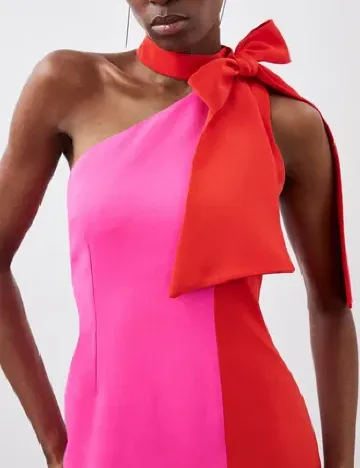 Rochie lunga Karen Millen, rosu/roz Roz