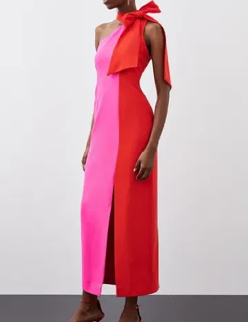 Rochie lunga Karen Millen, rosu/roz Roz