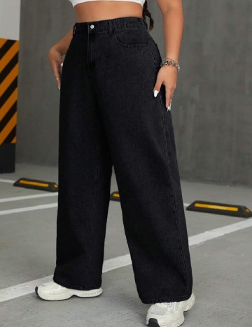 Blugi SHEIN CURVE, negru