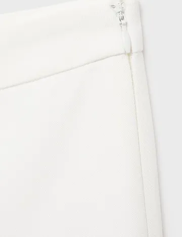 Pantaloni Mango, alb Alb