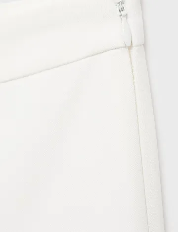 Pantaloni Mango, alb Alb