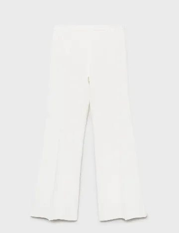 Pantaloni Mango, alb Alb