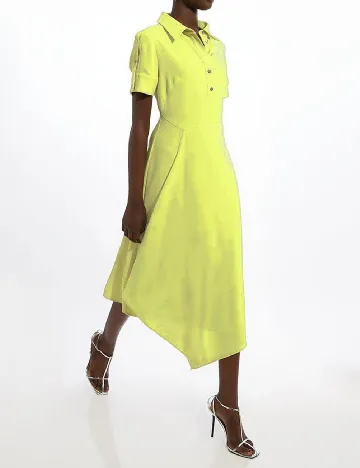 Rochie medie Karen Millen, verde neon Verde