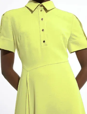 Rochie medie Karen Millen, verde neon Verde