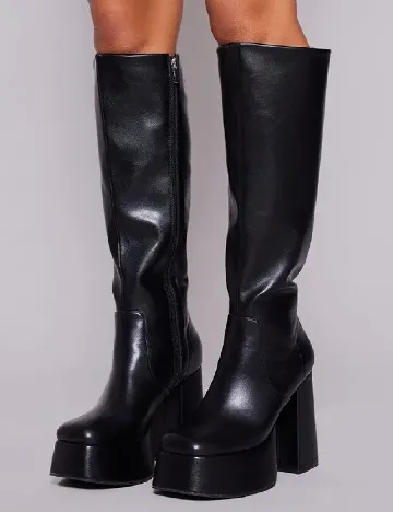 Cizme PrettyLittleThing, negru Negru