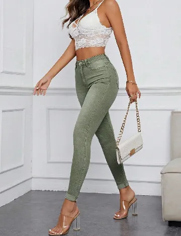 Blugi SHEIN, verde Verde