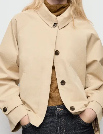 Trench Mango, crem Crem